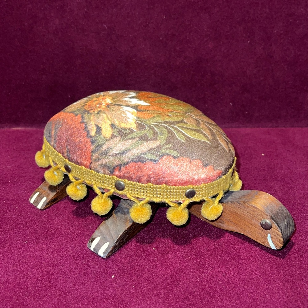 Vintage 70’s Turtle Pin Cushion/Foot Rest